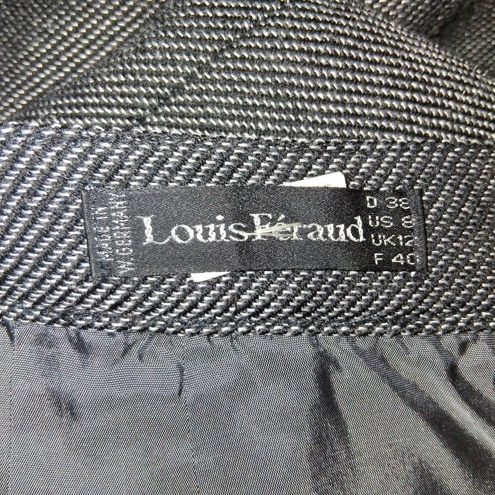 Louis Feraud Gray 2 Piece Jacket & Midi Skirt Set Size 8 - Picture 15 of 16